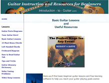 Tablet Screenshot of introductiontoguitar.com